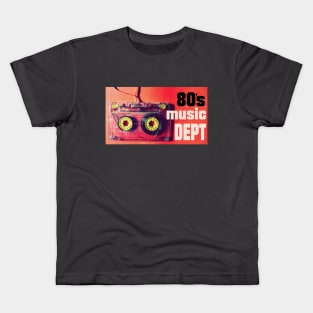 80s music department vintage cassete posterart Kids T-Shirt